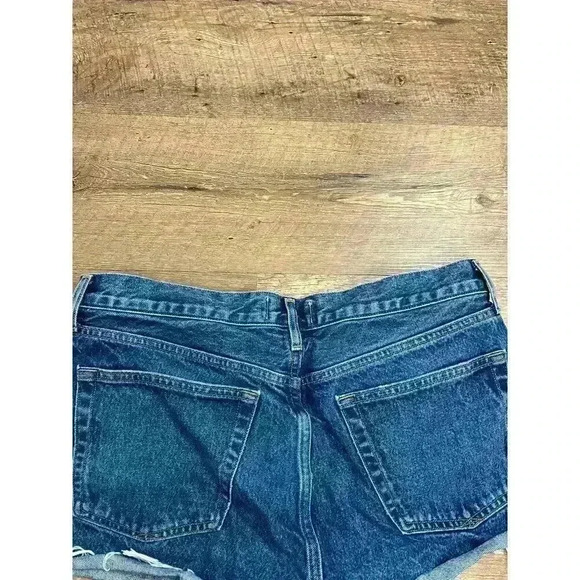 Agolde Parker Organic Cotton Denim Jean Shorts Button Fly Cut Off Women's 30 - Picture 7 of 11